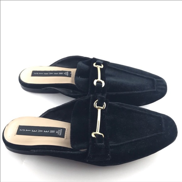 Steven By Steve Madden Shoes - Steven by Steve Madden ‘Royce’ Black Velvet Mules